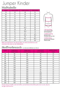 Fadenkäfer Papierschnittmuster Jumper Kinder